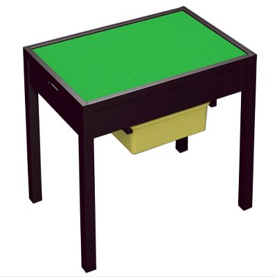 UTEX Large 2 in 1 Kid Activity Table with Storage for Older Kids, Play Table for Kids,Boys,Girls, Espresso