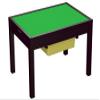 UTEX Large 2 in 1 Kid Activity Table with Storage for Older Kids, Play Table for Kids,Boys,Girls, Espresso view 1