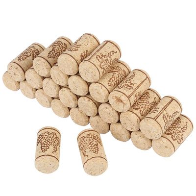 50Pcs 0.87 * 1.73in Wine Cork Premium Straight Corks Blank Wine Bottle Stoppers Recycled Corks for Upcycle Crafts