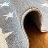 Paco Home Kids Rug with Star for Children's Room Starry Sky Design, Size:6'7" x 9'2", Color: Grey view 4