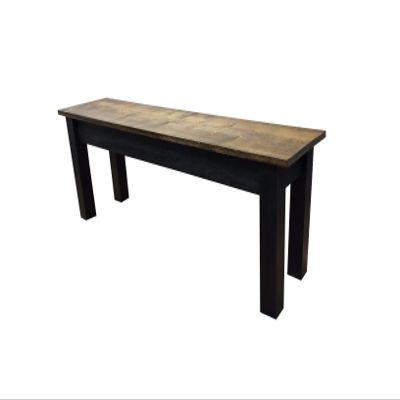 Dark Walnut and Black Bench (36)