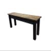 Dark Walnut and Black Bench (36) view 1