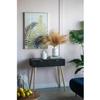 A&B Home 8" Vase - Gloss White, Gold view 4
