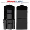 ProPik Hanging Double Sided Wrapping Paper Storage Organizer With Multiple Pockets Organize Your Gift Wrap, Gift Bags Bows Ribbons 40"X17" Fits 40 Inch Rolls Clear PVC Bag (Black) view 2