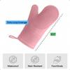 GORILLA GRIP BPA-Free Soft Silicone Oven Mitts, 550F Heat Resistant Waterproof Cooking Safety Gloves, Thick Cotton Lining, Flexible Gripping for BBQ Grilling, Kitchen Potholders Set, 12.5x8.3, Pink view 4