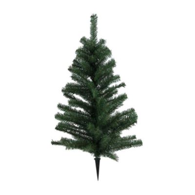 24 Inch Pine Christmas Tree with 4 Inch Ground Spike