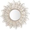 Safavieh Home Alba Champagne Flower Sunburst 30-inch Decorative Accent Mirror view 1