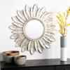 Safavieh Home Alba Champagne Flower Sunburst 30-inch Decorative Accent Mirror view 2