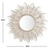 Safavieh Home Alba Champagne Flower Sunburst 30-inch Decorative Accent Mirror view 3