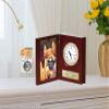 AllGiftFrames Folding Award Bookcase Photograph Engraved Desk Clock Personalized 4x6 Photo Picture Executive Employee Appreciation Gift Present Anniversary Wedding Case view 4