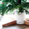 Tree Nest Large Christmas Tree Stand Base for Real Trees Nordic Style Christmas Tree Holder up to 10ft Trees Stable for Xmas Decoration Timber (White) view 2