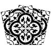 Mi Alma Black and White Tile Stickers 24 PC Set backsplash Tile Decals Bathroom & Kitchen Vinyl Wall Decals Just Peel Stick Home Decor (North, 4x4 Inch) view 1