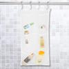 TOPINCN Mesh Bathroom Storage Organizer Bag with 6 Pockets, Chemical Fiber Material, 23.6 x 13 inches, Hanging Design with Metal Ball Hooks view 2