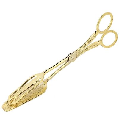 Bread Tongs Vintage Arabic Style Zinc Alloy 8.7 Inch