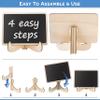 20+1 pcs Wood Mini Chalkboard Sign with Easel Stand Special Event Decorations, Table Numbers Plants, Weddings Place & Birthday Parties Cards, Blackboard for Message Board Signs view 4