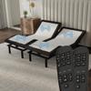 Blissful Nights e4 Split Top Flex Top King Adjustable Bed Base Frame, Massage, Anti-Snore, USB, Nightlight, Wireless Remote Head & Foot Incline, and 10-Year Warranty view 1