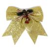 allgala Christmas Decorative Bows for Wreath Garland Treetopper Christmas Tree (14" Jumbo Gold Foil 2-PK)-XBW93052 view 1