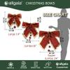 Allgala Christmas Decorative Bows for Wreath Garland Treetopper Christmas Tree (18" Jumbo 1-PK)-XBW93041 view 2