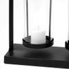 Mercana Furniture & Decor Erlen by Mercana Table Candle Holder, 23.5L x 4.0W x 12.8H, Matte-Black view 4