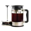 2-in-1 Coffee Maker, Make French Press Coffee and Cold Brew Coffee in One Coffee Maker, Comfort Grip Handle, Durable Glass Carafe, Perfect 6 Cup Size view 1
