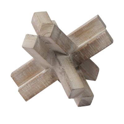 Mercana Furniture & Decor Vega II by Mercana Decorative Object, 7.1L x 7.1W x 5.7H, Whitewashed