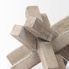 Mercana Furniture & Decor Vega II by Mercana Decorative Object, 7.1L x 7.1W x 5.7H, Whitewashed view 4
