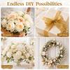 XINHUIDALSQ 100Pcs Bridal Wedding Pearl Bouquet Party Decoration Pearl String Beaded Garland Beads Garlands Wedding Party Mother's Day Decoration DIY Accessories for Christmas (Ivory) view 4