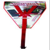 Christmas Mountains No Swing Red Wreath Hanger - Case Of: 12