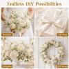 XINHUIDALSQ 100Pcs Bridal Wedding Pearl Bouquet Party Decoration Pearl String Beaded Garland Beads Garlands Wedding Party Mother's Day Decoration DIY Accessories for Christmas (White) view 4