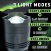 LITEZALL Kodiak 3500 Lumen Rubber Grip Tactical Flashlight view 3