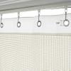 cololeaf 5ft Wide x 8ft Tall Nickle Grommet Hanging for Hospital Medical Clinic SPA Lab Cubicle Curtain Divider Privacy Screen, in White Customizable view 2