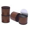 Furniture Round Risers,Uspacific 4 Pack Furniture Height Extenders, Add 1.3" Height to Furniture or Beds Self-Adhesive Round Furniture Chair Table Risers Heavy Duty, Supports 4400 Ibs(Brown) view 1