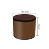 Furniture Round Risers,Uspacific 4 Pack Furniture Height Extenders, Add 1.3" Height to Furniture or Beds Self-Adhesive Round Furniture Chair Table Risers Heavy Duty, Supports 4400 Ibs(Brown) view 2