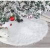 Flonding 78cm Christmas Tree Skirt White Plush Tree Skirts for Xmas Decorations view 1