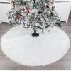 Flonding 78cm Christmas Tree Skirt White Plush Tree Skirts for Xmas Decorations view 2
