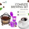 Reusable Mesh Ground Coffee Filter Carafe for Keurig K-Duo Essentials and K Duo Brewers Machine, With 2 Refillable K Cups Pod by PureHQ - Gold Tone Mesh Filter - Value Pack view 3