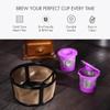 Reusable Mesh Ground Coffee Filter Carafe for Keurig K-Duo Essentials and K Duo Brewers Machine, With 2 Refillable K Cups Pod by PureHQ - Gold Tone Mesh Filter - Value Pack view 4