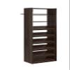 Easy Track PH36-TR Living Essentials Shoe Storage Tower Wood Closet Organizer, Truffle view 1