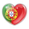 MAGNET Portugal Glossy World Flag Love Heart Conceprt Vinyl Magnet Bumper Refrigerator Sticker Magnet Flexible Reuseable Magnetic Vinyl 5" view 1
