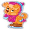 MAGNET Funny Dog Cartoon Vinyl Magnet Bumper Refrigerator Sticker Magnet Flexible Reuseable Magnetic Vinyl 5" view 1