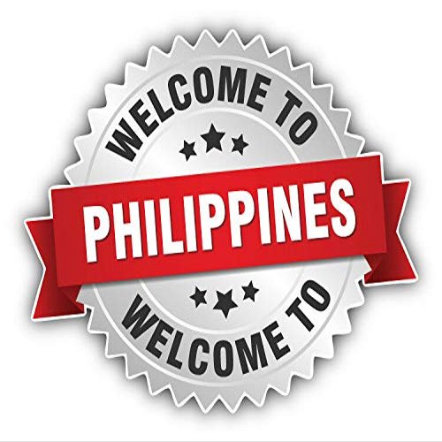 MAGNET Philippines Welcome Label Vinyl Magnet Bumper Refrigerator Sticker Magnet Flexible Reuseable Magnetic Vinyl 5"