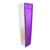 100pcs Frosted Clear Window Stand Up Colored Metallic Foil Resealable Zipper Seal Bags (Purple, Standup | 3.5oz) view 2