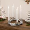 Antler Wreath Christmas Taper Candle Holder - 10.25" view 2