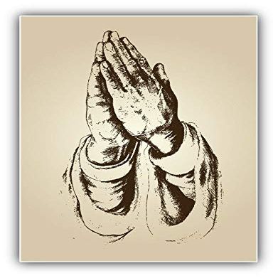 MAGNET Praying Hands And Faith Religion Vinyl Magnet Bumper Refrigerator Sticker Magnet Flexible Reuseable Magnetic Vinyl 5"