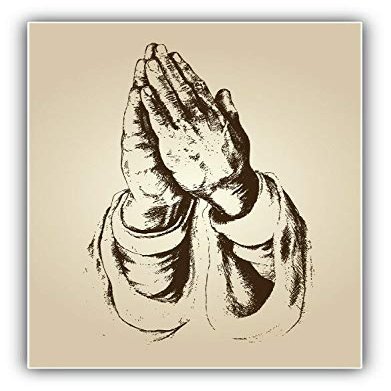 MAGNET Praying Hands And Faith Religion Vinyl Magnet Bumper Refrigerator Sticker Magnet Flexible Reuseable Magnetic Vinyl 5"