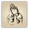 MAGNET Praying Hands And Faith Religion Vinyl Magnet Bumper Refrigerator Sticker Magnet Flexible Reuseable Magnetic Vinyl 5" view 1