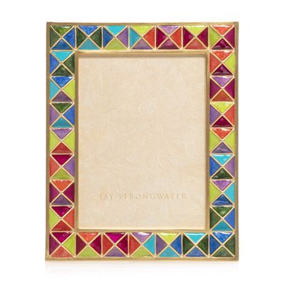 Jay Strongwater Abaculus - Pyramid 3" x 4" Frame - Rainbow