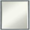 Amanti Art Blue Bathroom Mirror for Over Sink, 25x19 Dixie Blue Grey Rustic Narrow Rectangle Vanity Mirror, Medium Rustic Wood Frame, Hangs Horizonally or Vertically, Bathroom Wall Decor, Beveled Edge view 1