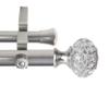A&F Rod Decor - Roy 1" Double Curtain Rod 160-240 inch - Satin Nickel view 2