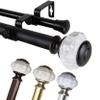 A&F Rod Decor - Elisa 1" Double Curtain Rod 120-170 inch - Black view 1